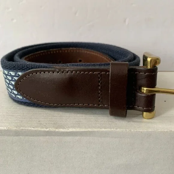 Vineyard Vines by Shep & Ian Men's Golf Belt Blue Golfing Size 34 Made In USA - Picture 2 of 7